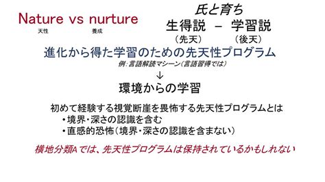 先天論後天論|心事備忘錄: 先天（nature） vs. 後天（nurture）